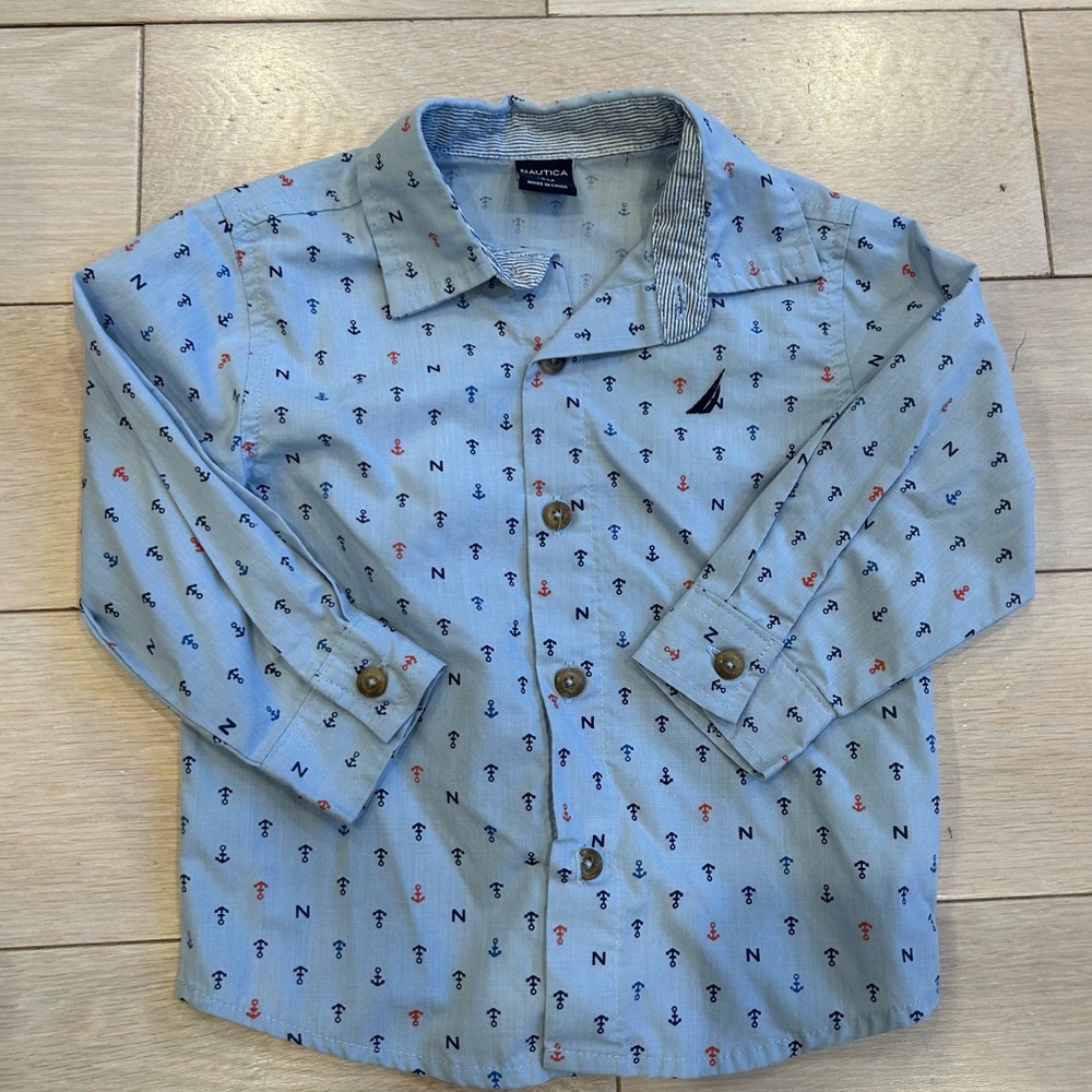 Nautica Kids' Anchor Print Shirt 18 months